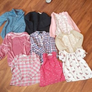 Lot 9 Long sleeve and short sleeve blouses